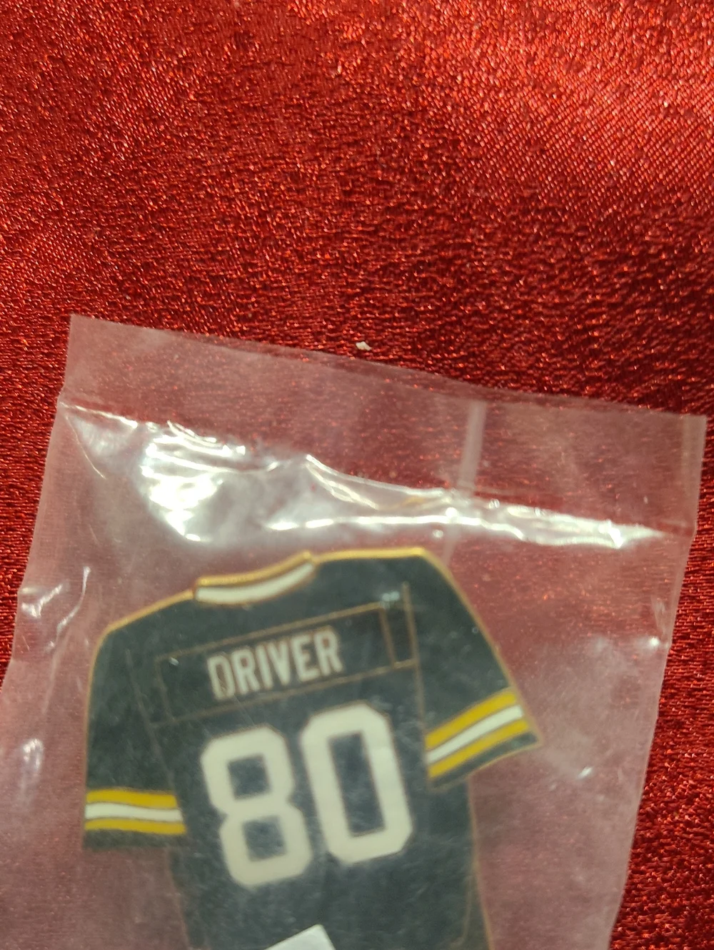 Black Number 80 Football Jersey Pin